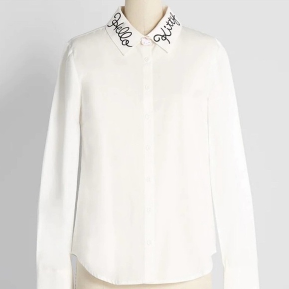 NWT ModCloth x Hello Kitty dress shirt - Picture 2 of 7